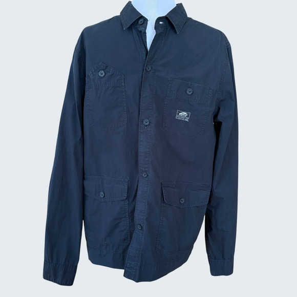 Vans Black Cotton Chore Utility Shirt Jacket Medium - Picture 11 of 11